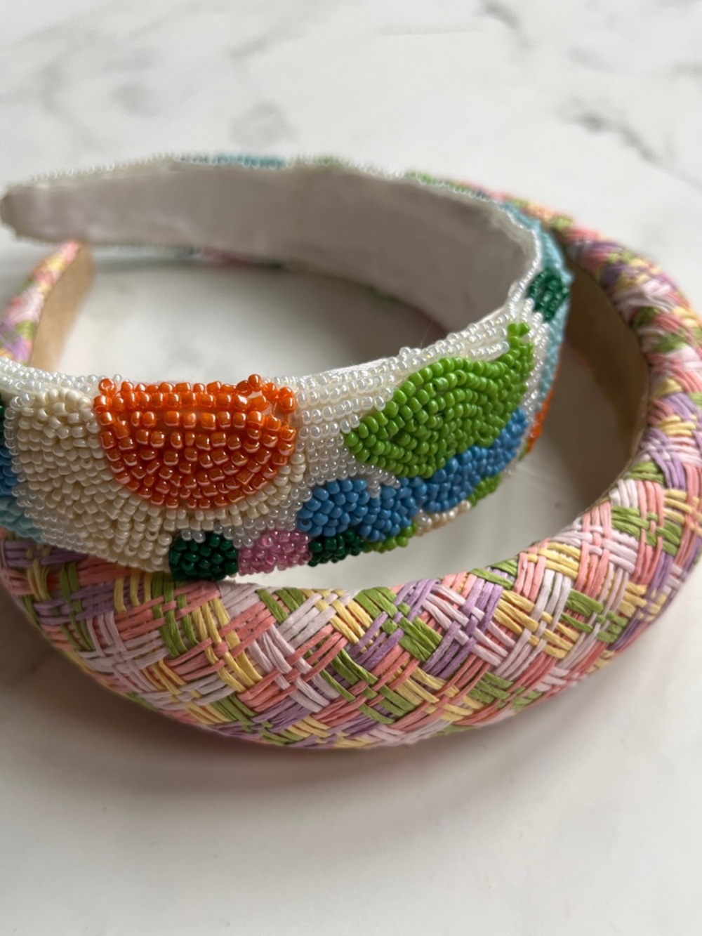 Beaded and Braided Women’s Headbands - Set of 2